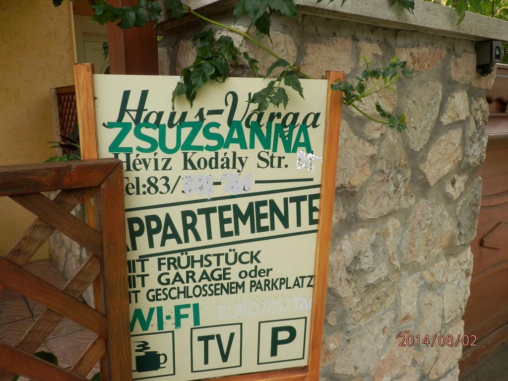 Hotel Zsuzsanna Haz à Hévíz Chambre photo